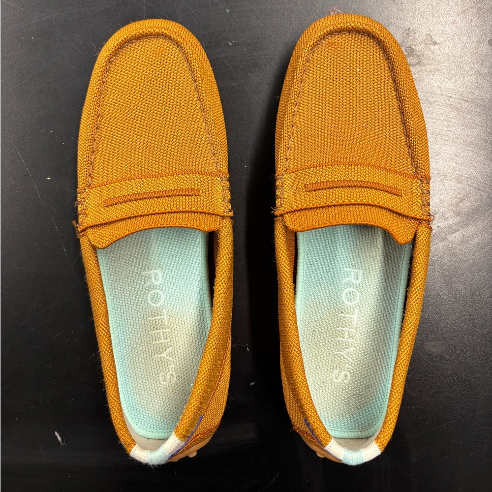 EUC Rothy’s Driver Cognac Sz 8